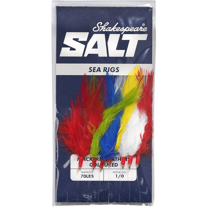 Shakespeare Salt Mackerel Feathers Coloured