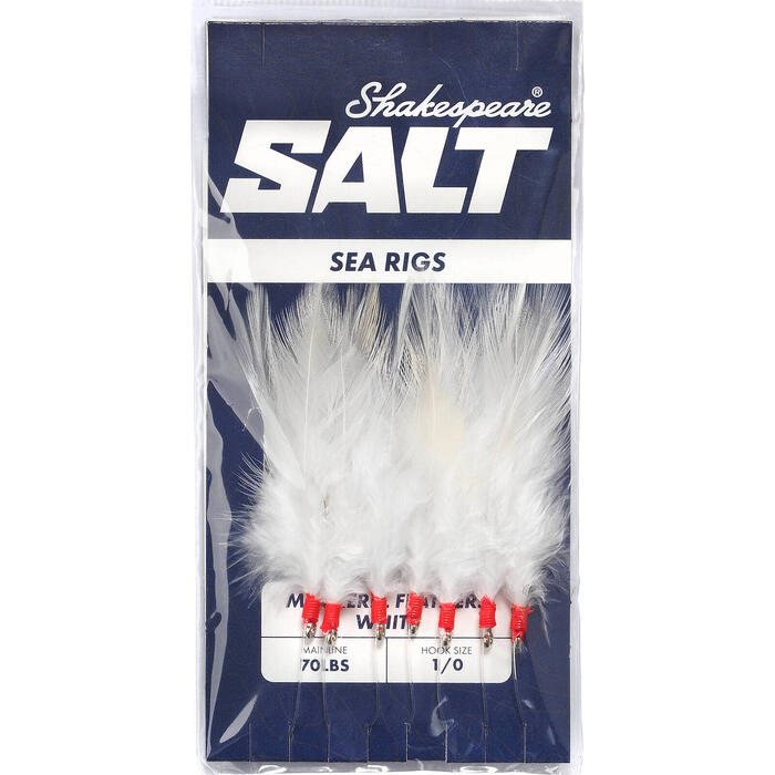 Shakespeare Salt Mackerel Feathers White