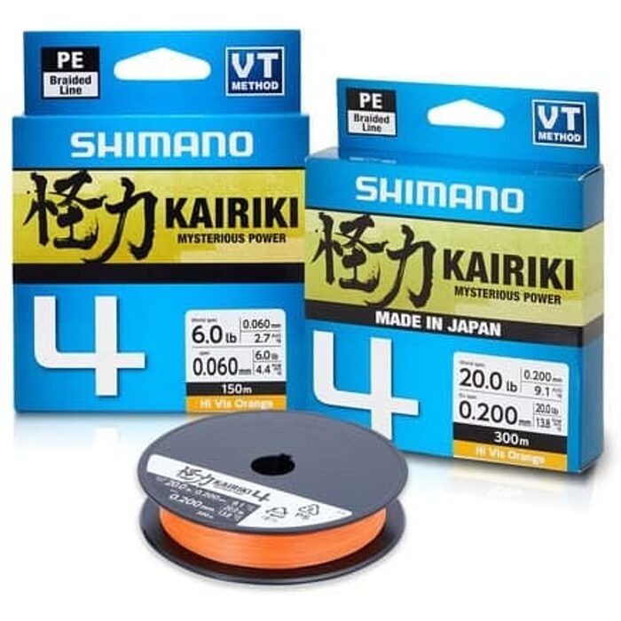 Shimano Kairiki 4 Orange 150m 0.19mm