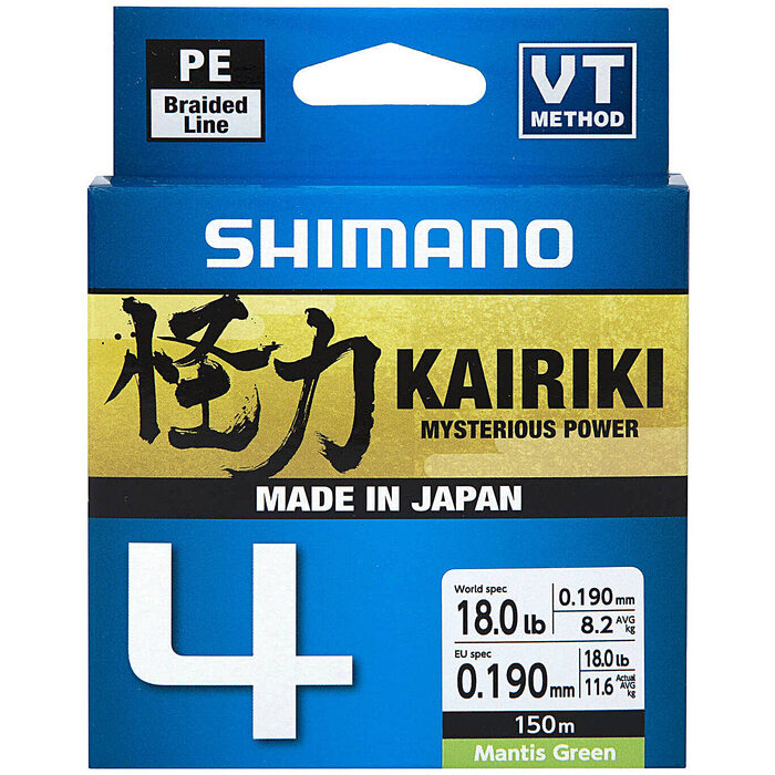 Shimano Kairiki 4 Mantis Green 150m 0.28mm