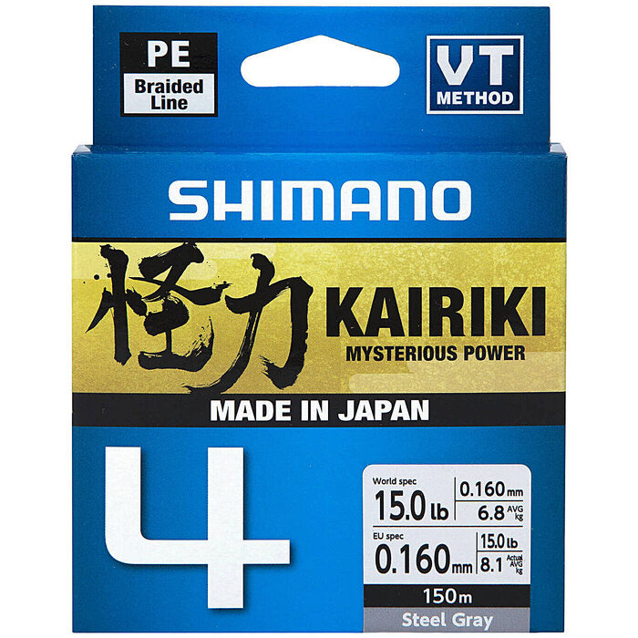 Shimano Kairiki 4 Steel Gray 150m 0.19mm