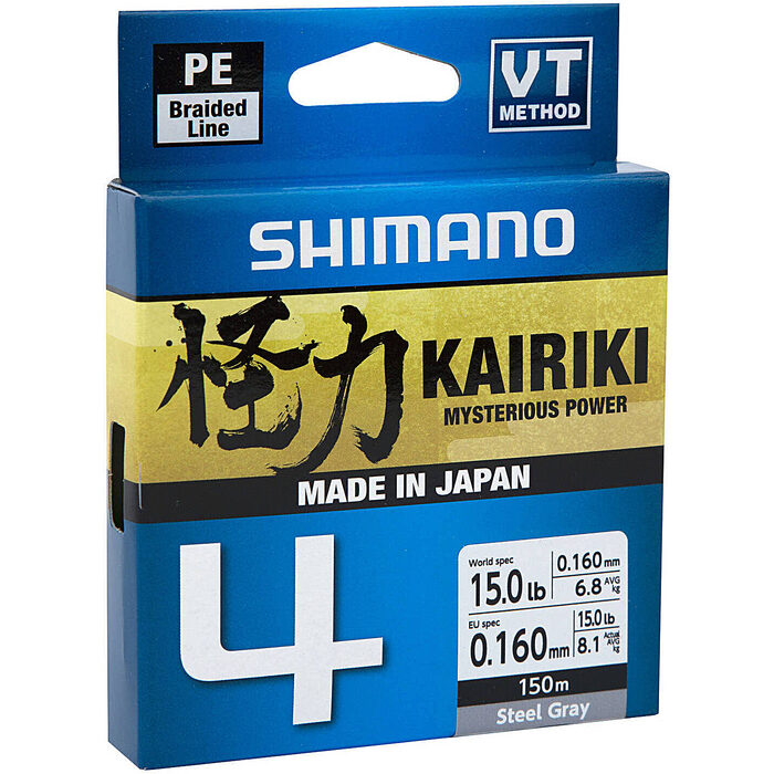Shimano Kairiki 4 Steel Gray 150m 0.19mm