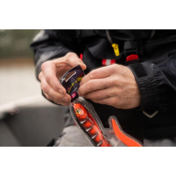 Fox Rage Slick Eel Loaded 28cm 57gr Size 1/0 - UV Hot Olive