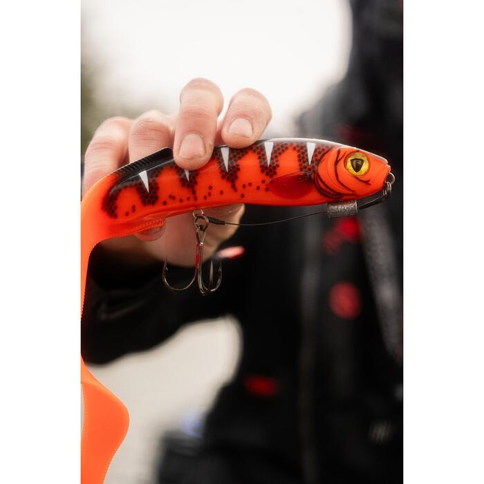 Fox Rage Slick Eel Loaded 28cm 57gr Size 1/0 - UV Hot Olive