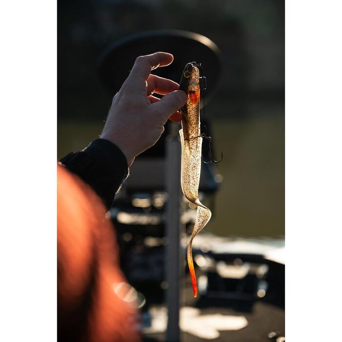 Fox Rage Slick Eel Loaded 28cm 57gr Size 1/0 - UV Hot Olive