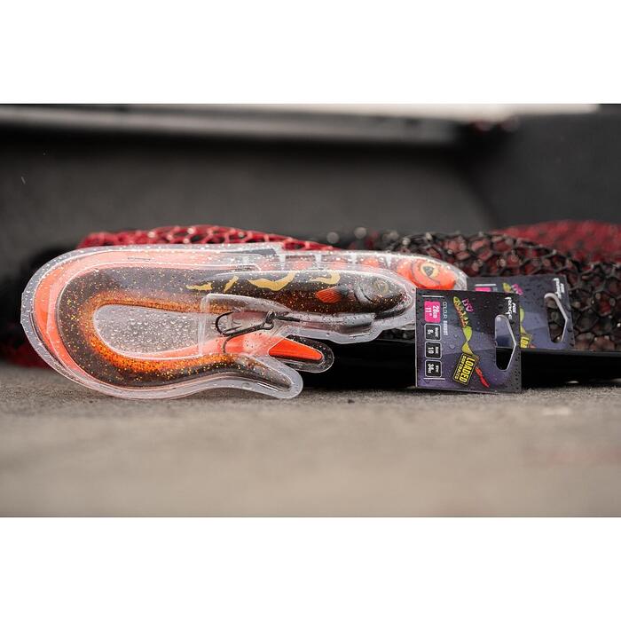 Fox Rage Slick Eel Loaded 28cm 57gr Size 1/0 - UV Hot Olive