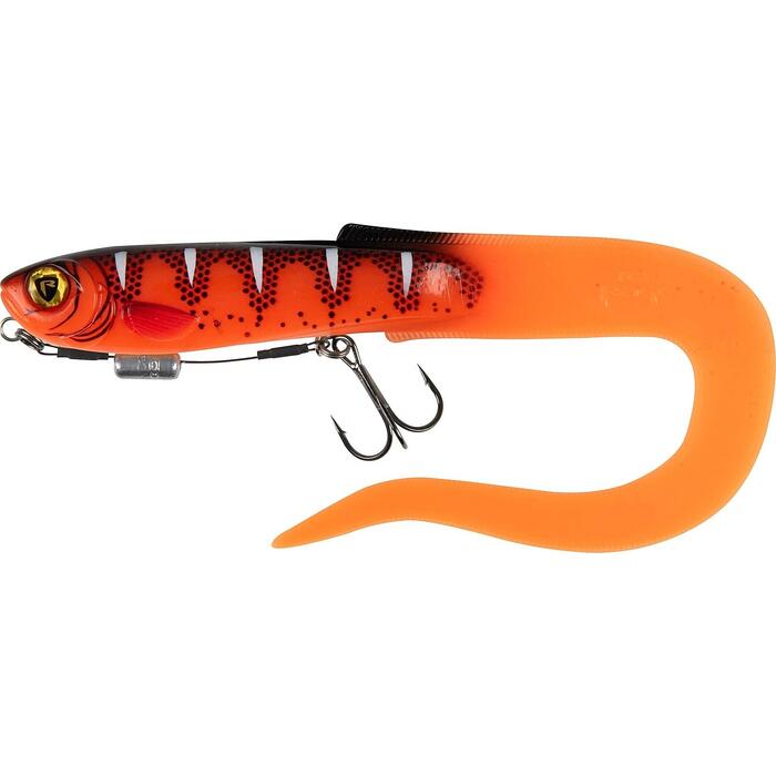 Fox Rage Slick Eel Loaded 28cm 57gr Size 1/0 - UV Red Wake