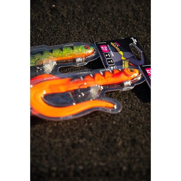 Fox Rage Slick Eel Loaded 35cm 102gr Size 3/0 - Hot Olive