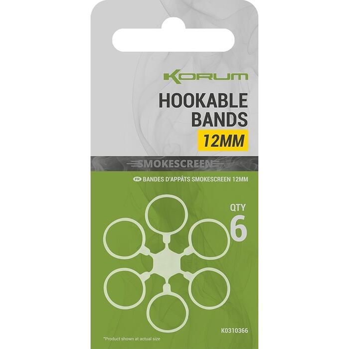 Korum Smokescreen Hookable Bands 12mm