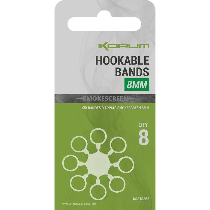 Korum Smokescreen Hookable Bands 8mm