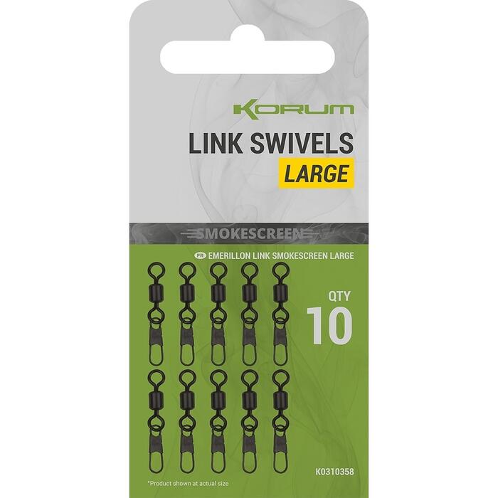 Korum Smokescreen Link Swivels Large