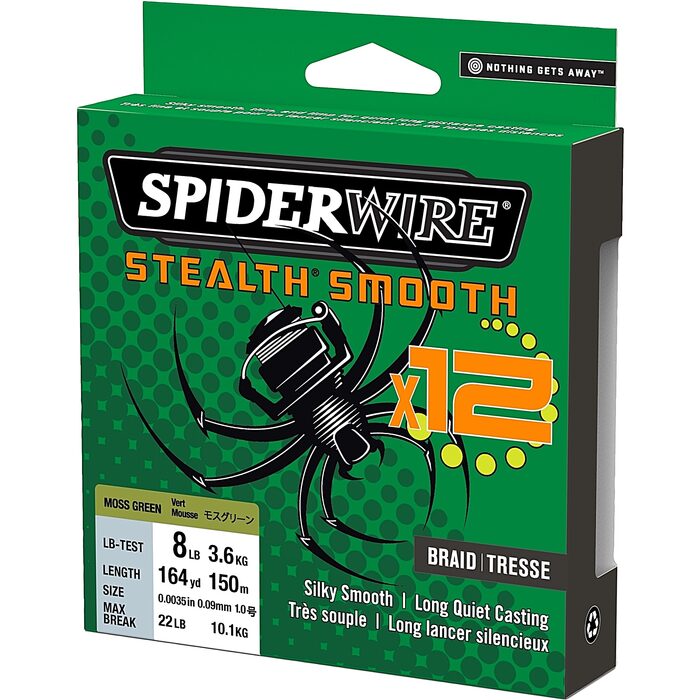 Spiderwire Stealth Smooth 12 Moss Green 150m 0.07mm