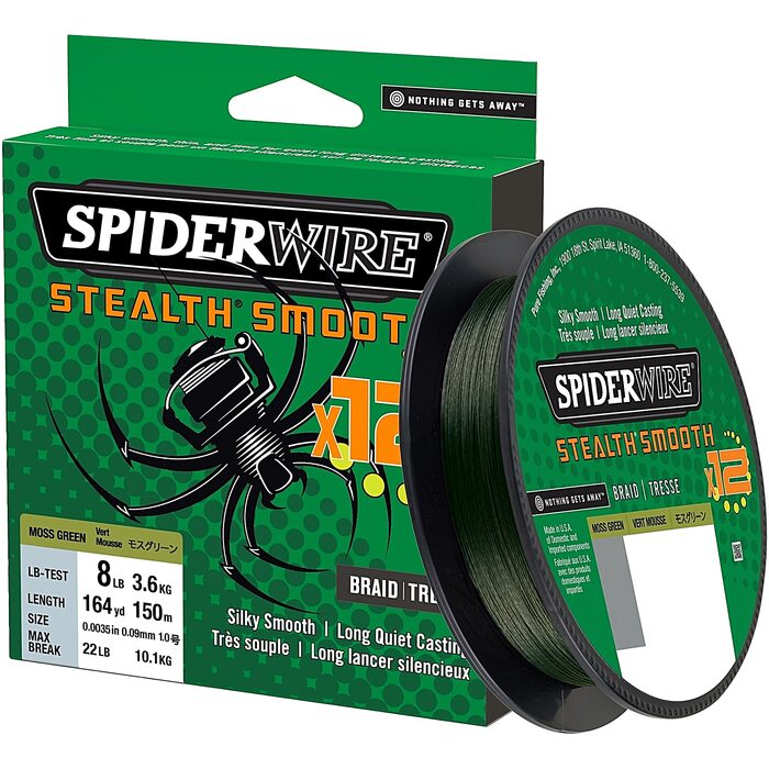 Spiderwire Stealth Smooth 12 Moss Green 150m 0.07mm