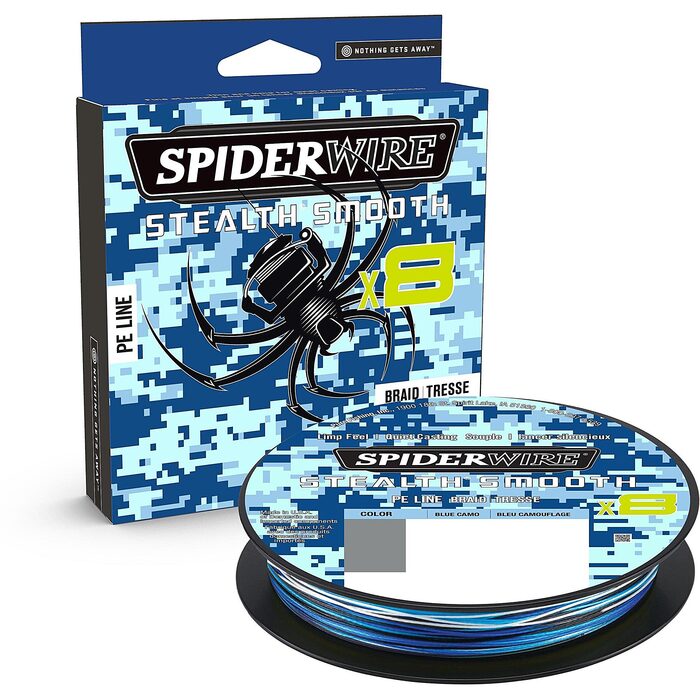 Spiderwire Stealth Smooth 8 Blue Camo 150m 0.09mm