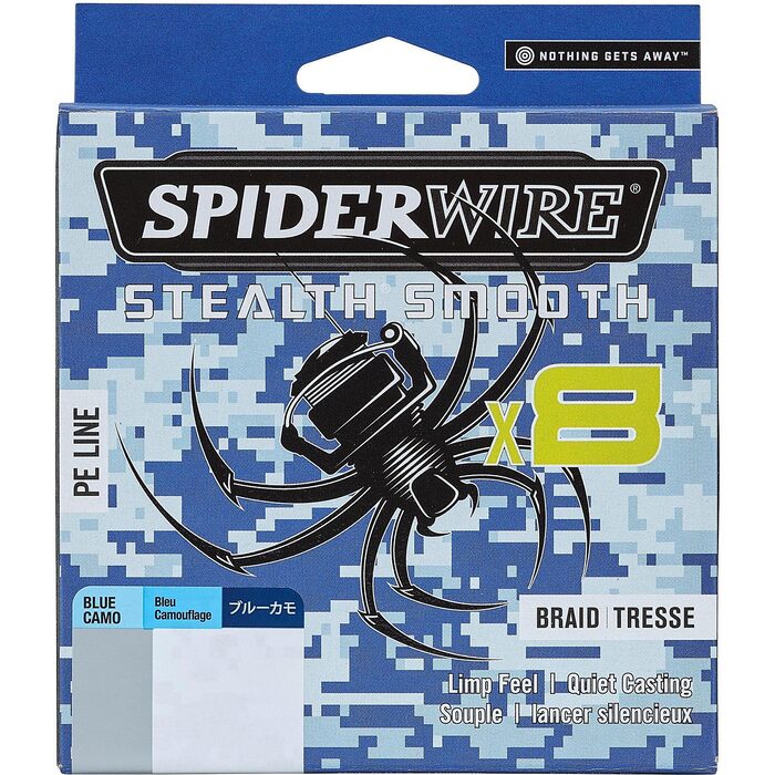 Spiderwire Stealth Smooth 8 Blue Camo 150m 0.09mm
