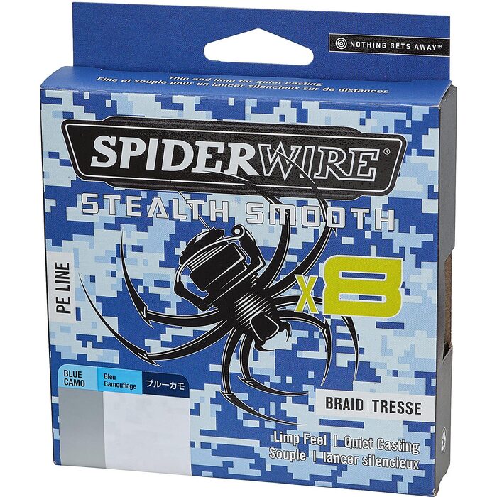 Spiderwire Stealth Smooth 8 Blue Camo 300m 0.11mm