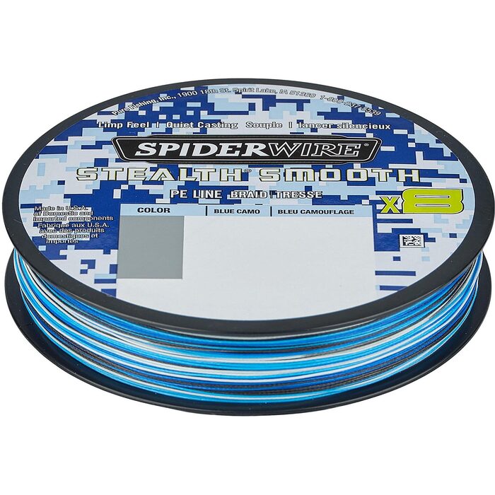 Spiderwire Stealth Smooth 8 Blue Camo 300m 0.11mm