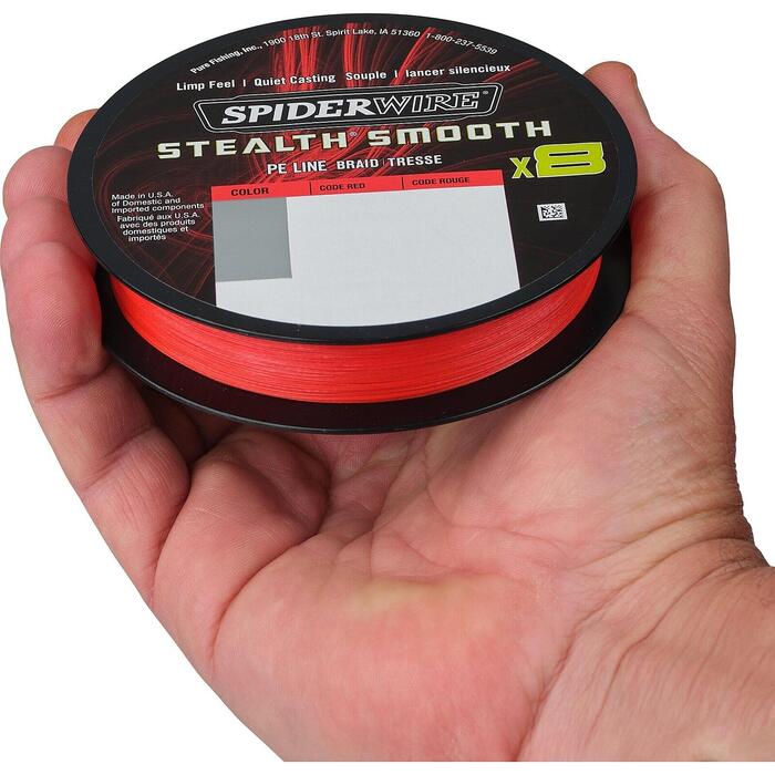 Spiderwire Stealth Smooth 8 Red 150m 0.07mm