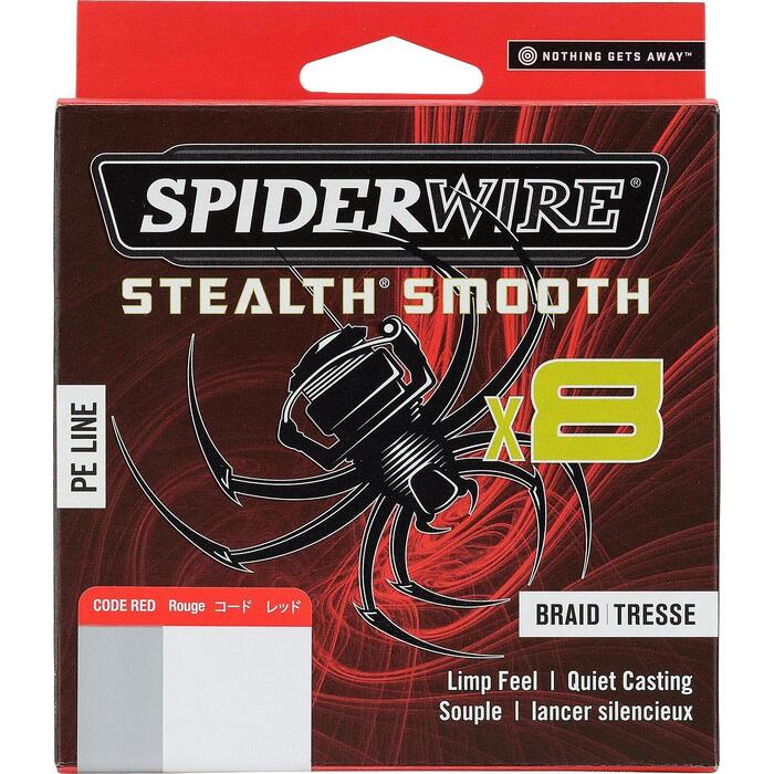 Spiderwire Stealth Smooth 8 Red 150m 0.07mm