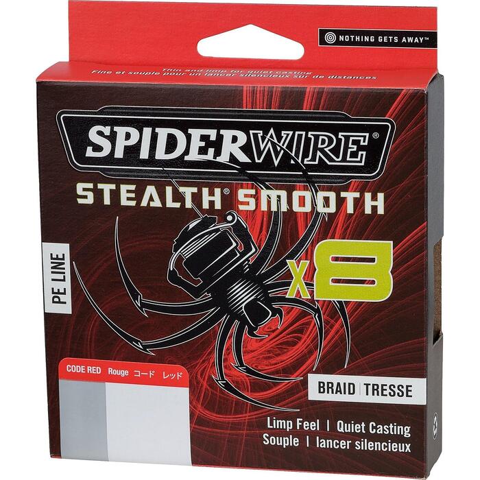Spiderwire Stealth Smooth 8 Red 150m 0.07mm