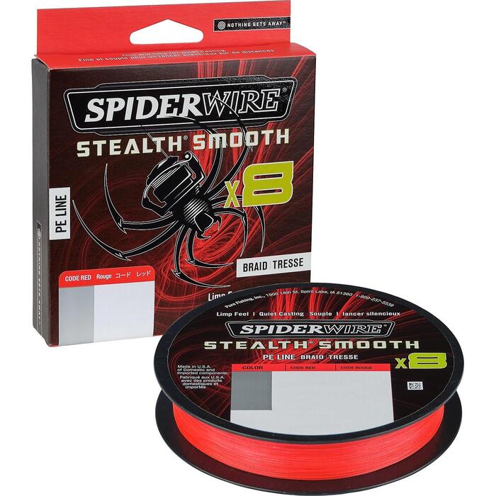 Spiderwire Stealth Smooth 8 Red 150m 0.09mm
