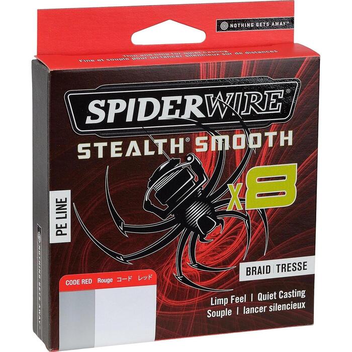 Spiderwire Stealth Smooth 8 Red 150m 0.09mm