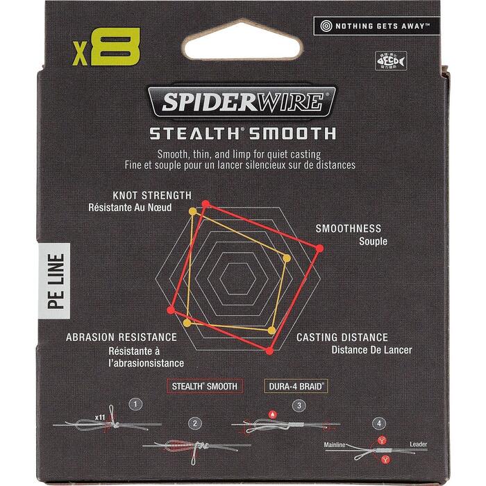 Spiderwire Stealth Smooth 8 Red 150m 0.11mm