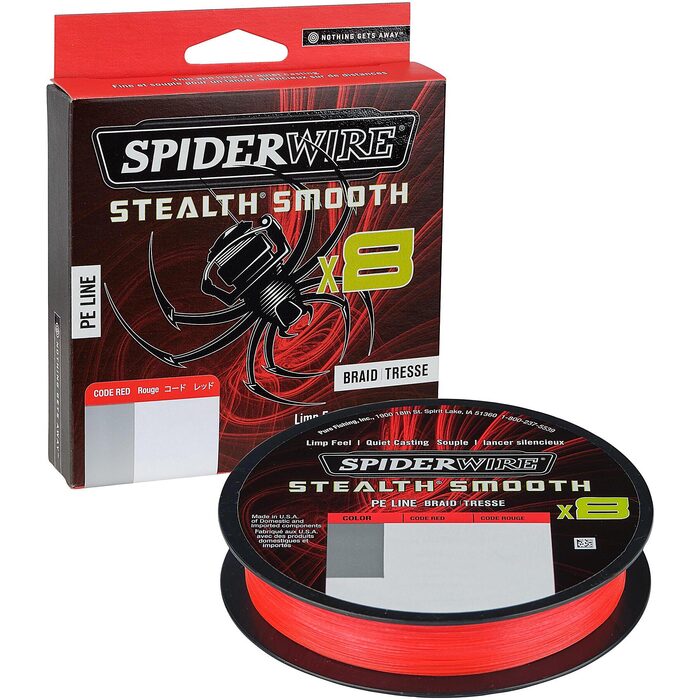 Spiderwire Stealth Smooth 8 Red 150m 0.13mm