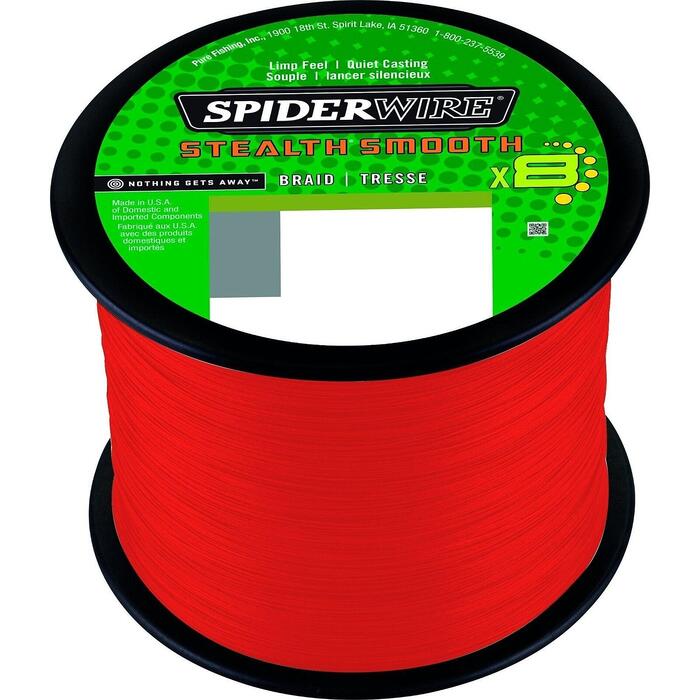 Spiderwire Stealth Smooth 8 Red 2000m 0.15mm