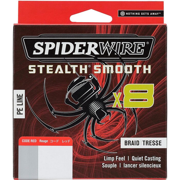 Spiderwire Stealth Smooth 8 Red 300m 0.13mm