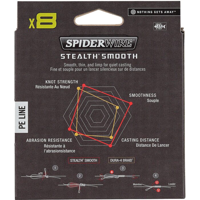 Spiderwire Stealth Smooth 8 Translucent 300m 0.11mm
