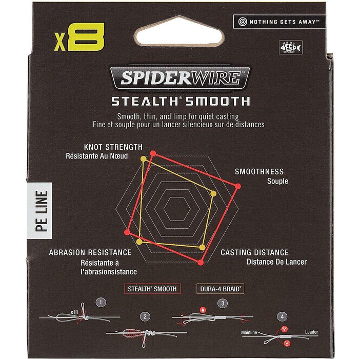 Spiderwire Stealth Smooth 8 Yellow 300m 0.15mm