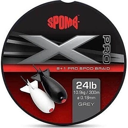 Spomb X Pro Braid 0.18mm 10.9kg Grey