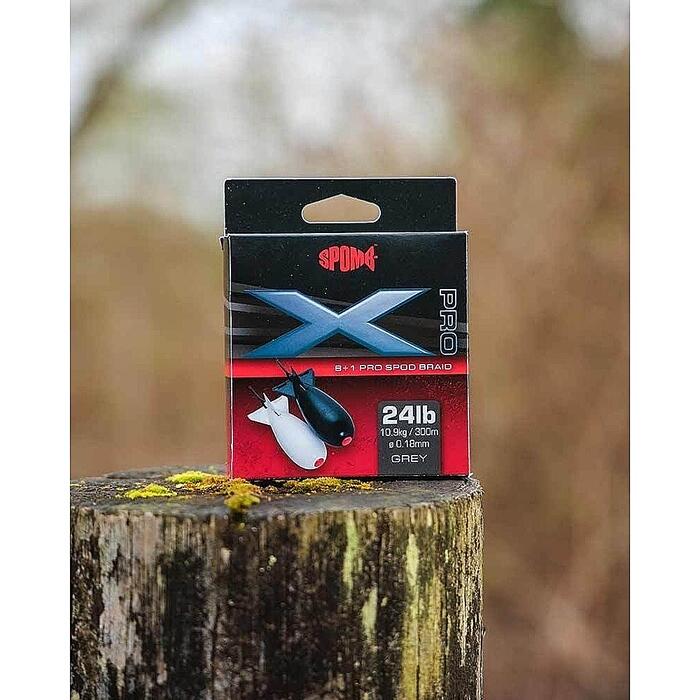 Spomb X Pro Braid 0.18mm 10.9kg Grey