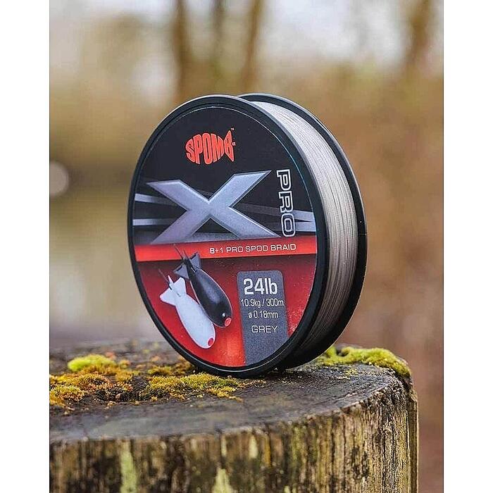 Spomb X Pro Braid 0.18mm 10.9kg Grey