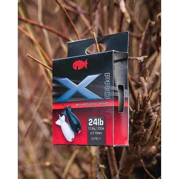 Spomb X Pro Braid 0.18mm 10.9kg Grey