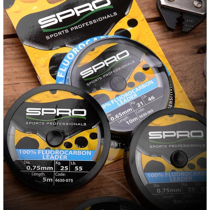 Spro 100% Fluorocarbon Leader 10m 0.55mm 16kg