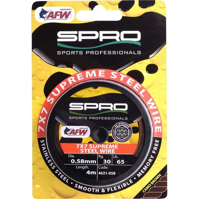 Spro 7x7 Supreme Steel Wire 0.46mm 18kg 4m