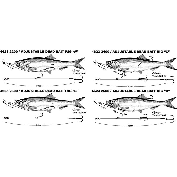 Spro Adjustable Deadbait Rig B 30cm
