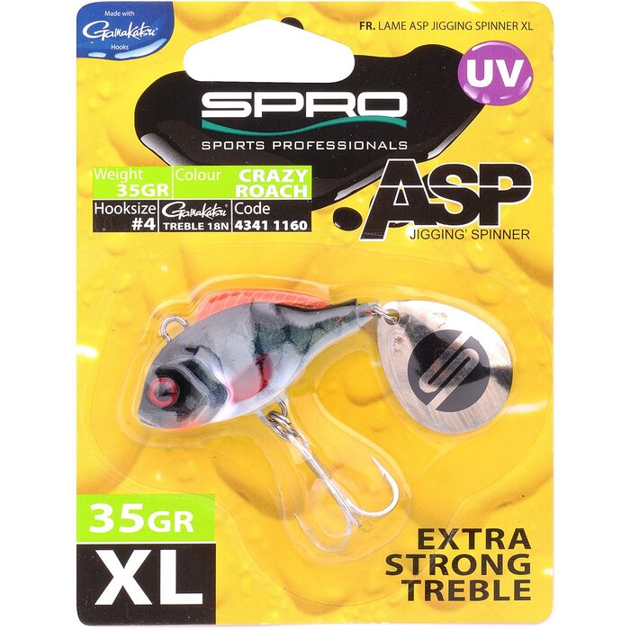 Spro ASP Spinner UV XL 35gr Crazy Roach