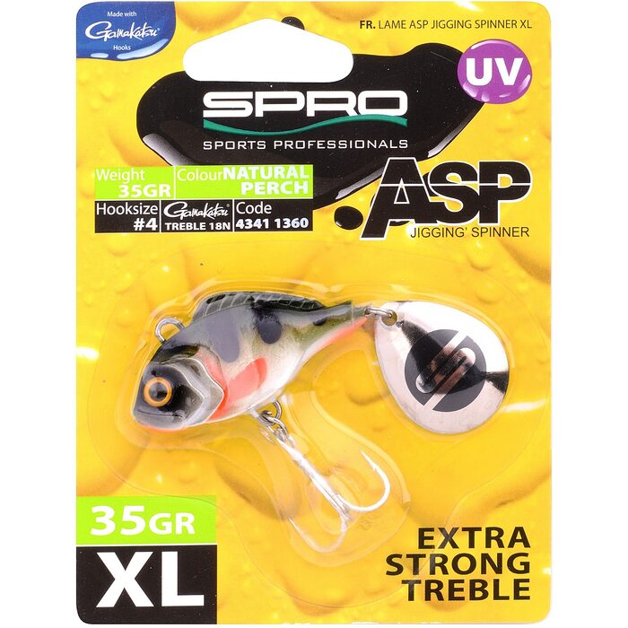 Spro ASP Spinner UV XL 35gr Natural Perch