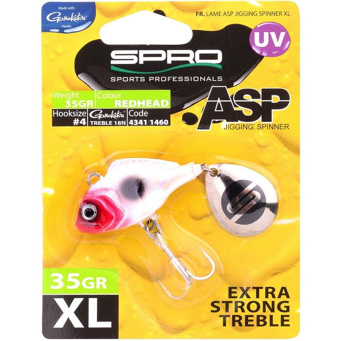 Spro ASP Spinner UV XL 35gr Redhead