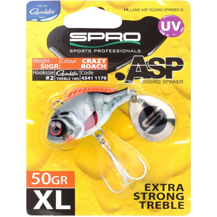 Spro ASP Spinner UV XL 50gr Crazy Roach