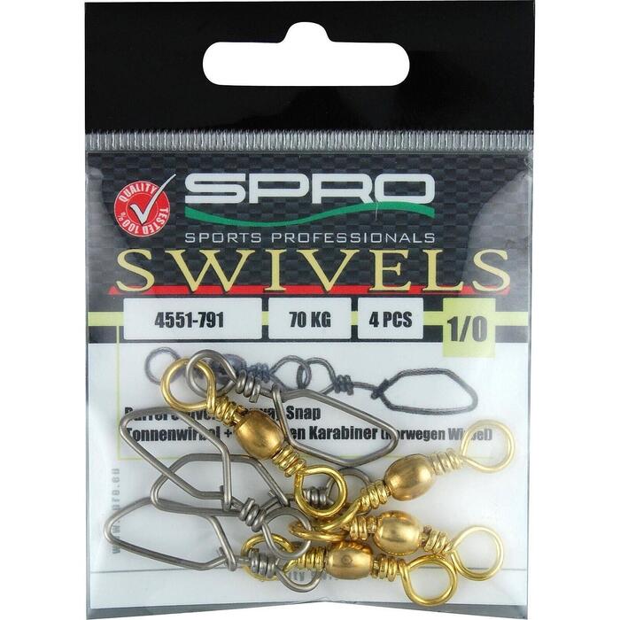 Spro Barrel Swivel Norway Skandi Snap 002 7st
