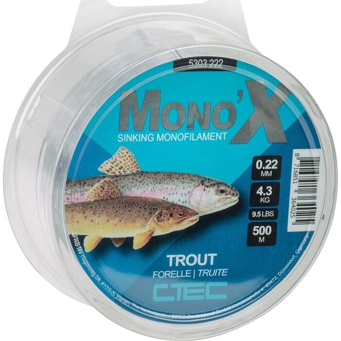 C-Tec Trout MonoX Clear 0.26mm 6.2kg