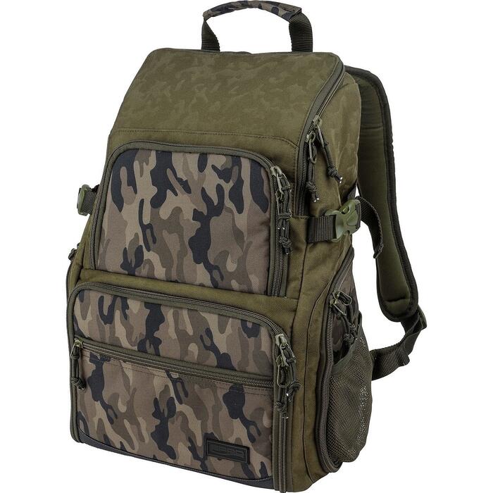 Spro Double Camo Back Pack met 4 Tackleboxen