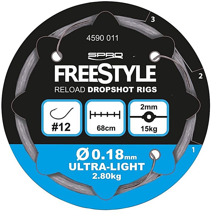 Spro Freestyle Reload Dropshot Rig 68cm 0.18mm #012