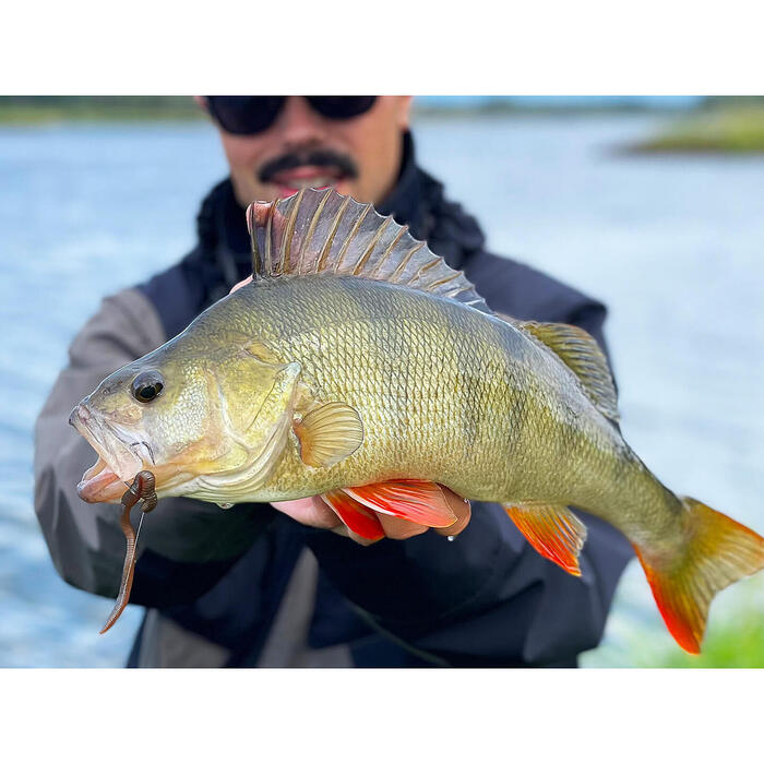 Spro FreeStyle Twitch Worm Orange 8st