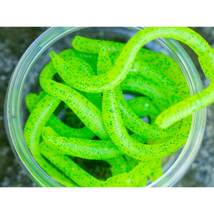 Spro FreeStyle Twitch Worm Orange 8st