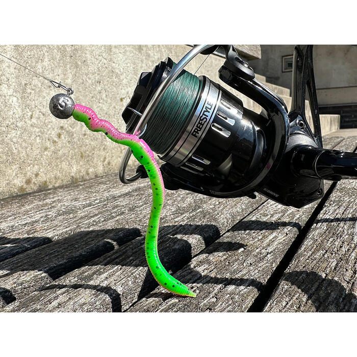 Spro FreeStyle Twitch Worm Orange 8st